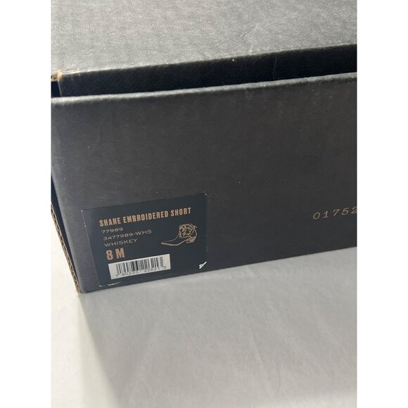 Frye Shane Western Short Boots Brown Leather Size 8 New With Box - Picture 6 of 13